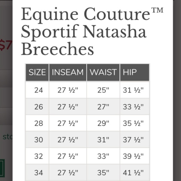 equine couture tan breeches - Picture 10 of 10
